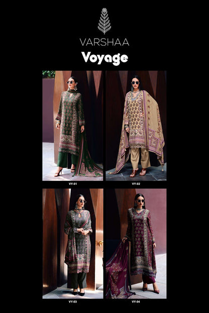 Voyage Muslin Varshaa Pant Style Suits Manufacturer