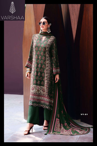 Voyage Muslin Varshaa Pant Style Suits Manufacturer