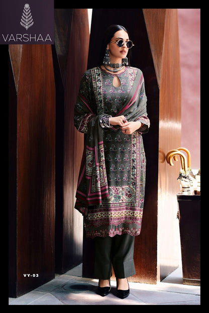 Voyage Muslin Varshaa Pant Style Suits Manufacturer