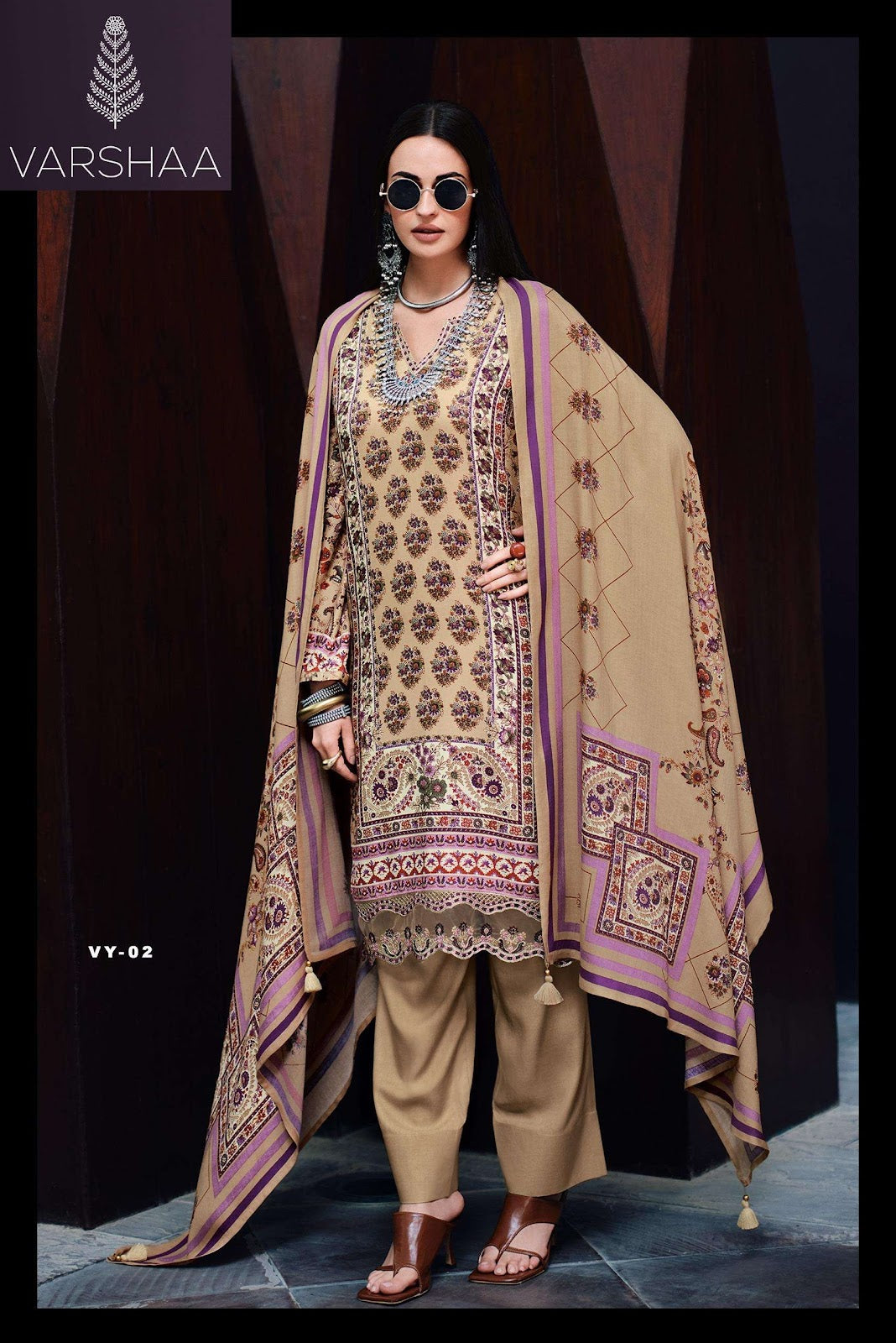 Voyage Muslin Varshaa Pant Style Suits Manufacturer