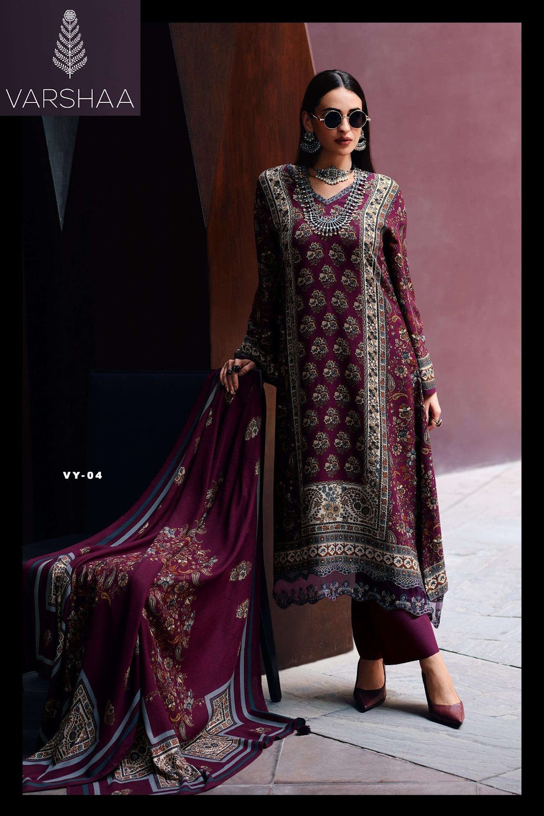 Voyage Muslin Varshaa Pant Style Suits Manufacturer