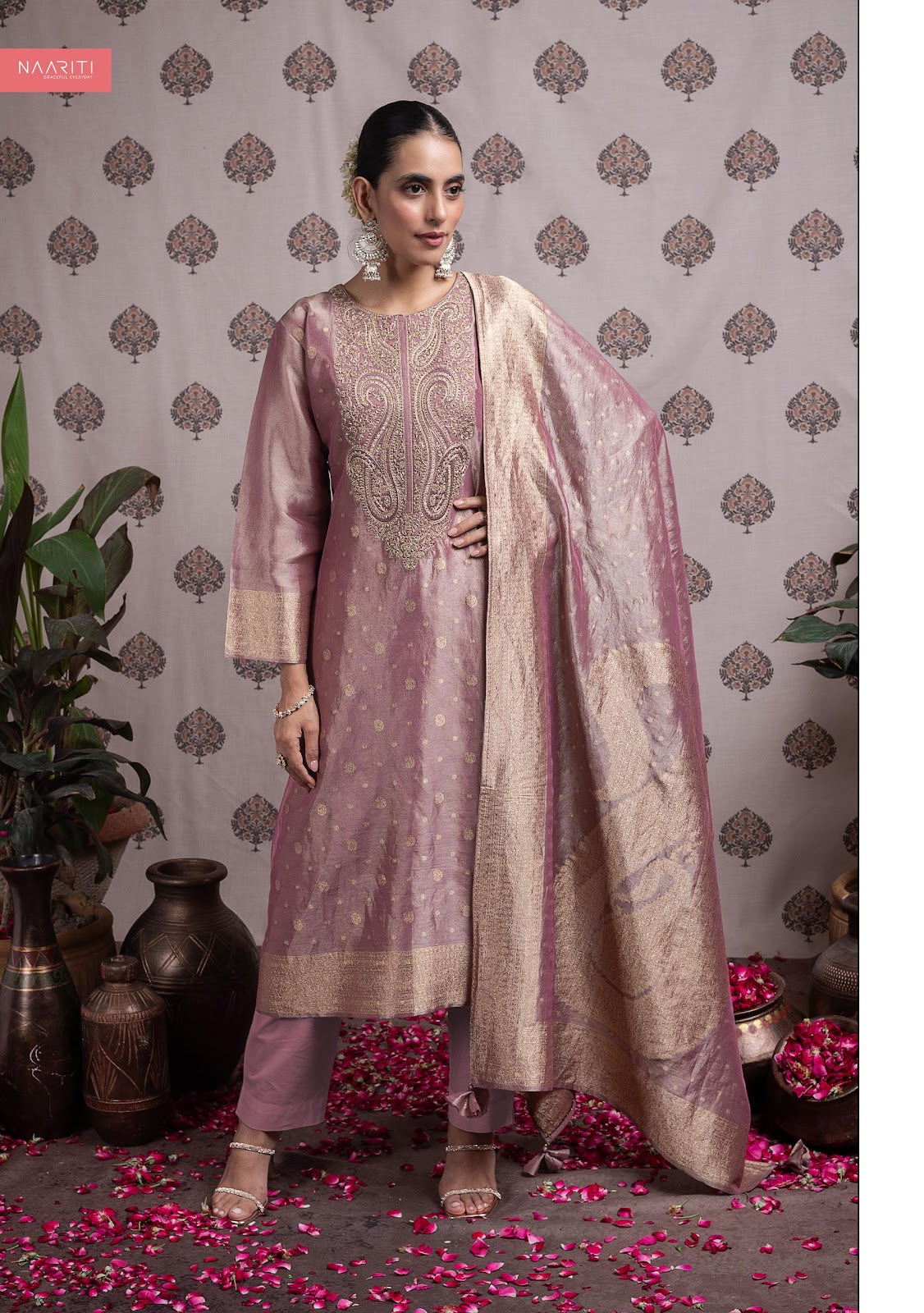 Vraaya Naariti Kanjivaram Silk Pant Style Suits Wholesale Price