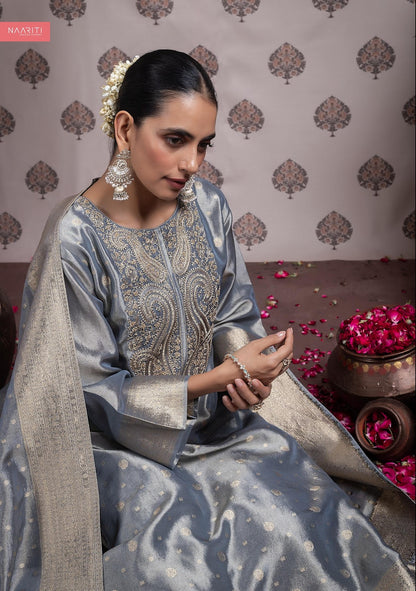 Vraaya Naariti Kanjivaram Silk Pant Style Suits Wholesale Price
