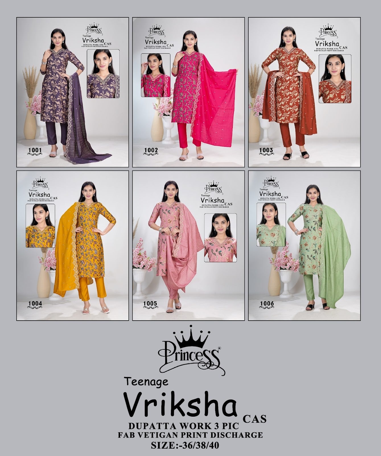 Vriksha Princess Creation Vetican Girls Readymade Pant Suits Supplier India