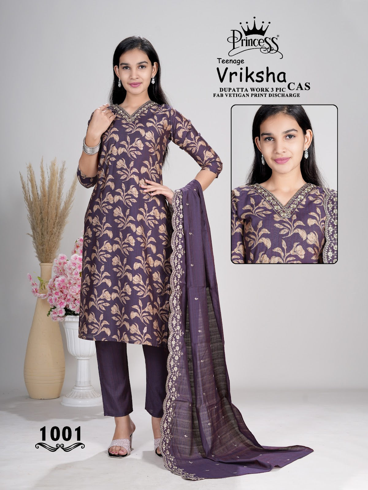 Vriksha Princess Creation Vetican Girls Readymade Pant Suits Supplier India