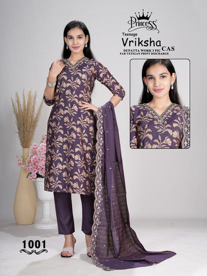 Vriksha Princess Creation Vetican Girls Readymade Pant Suits Supplier India