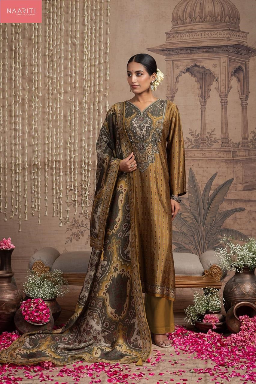 Vrindi Naariti Silk Pant Style Suits Supplier Ahmedabad