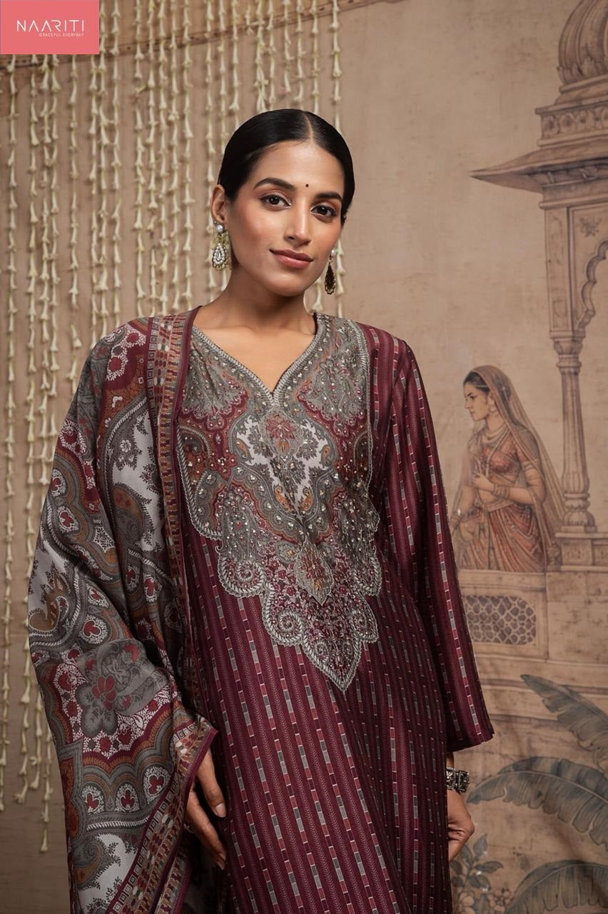 Vrindi Naariti Silk Pant Style Suits Supplier Ahmedabad