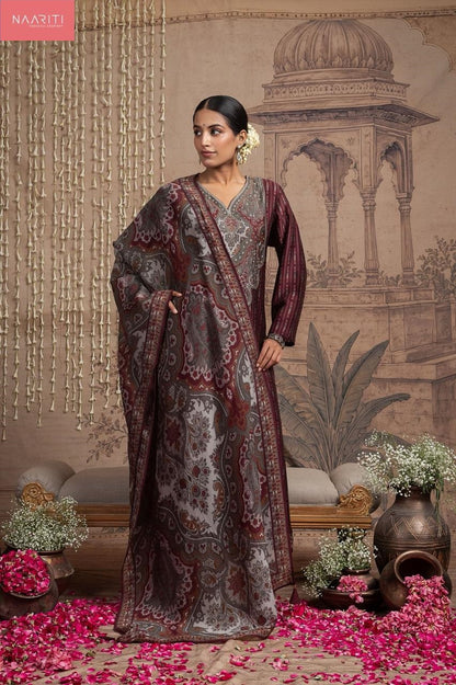 Vrindi Naariti Silk Pant Style Suits Supplier Ahmedabad