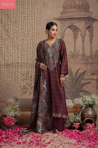 Vrindi Naariti Silk Pant Style Suits Supplier Ahmedabad