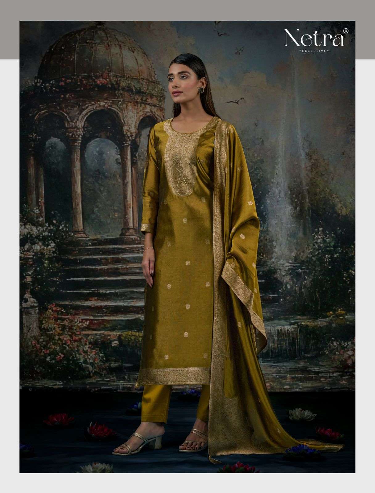 Vrisa Ne C 1001 Netra Premium Viscose Pant Style Suits Exporter Ahmedabad