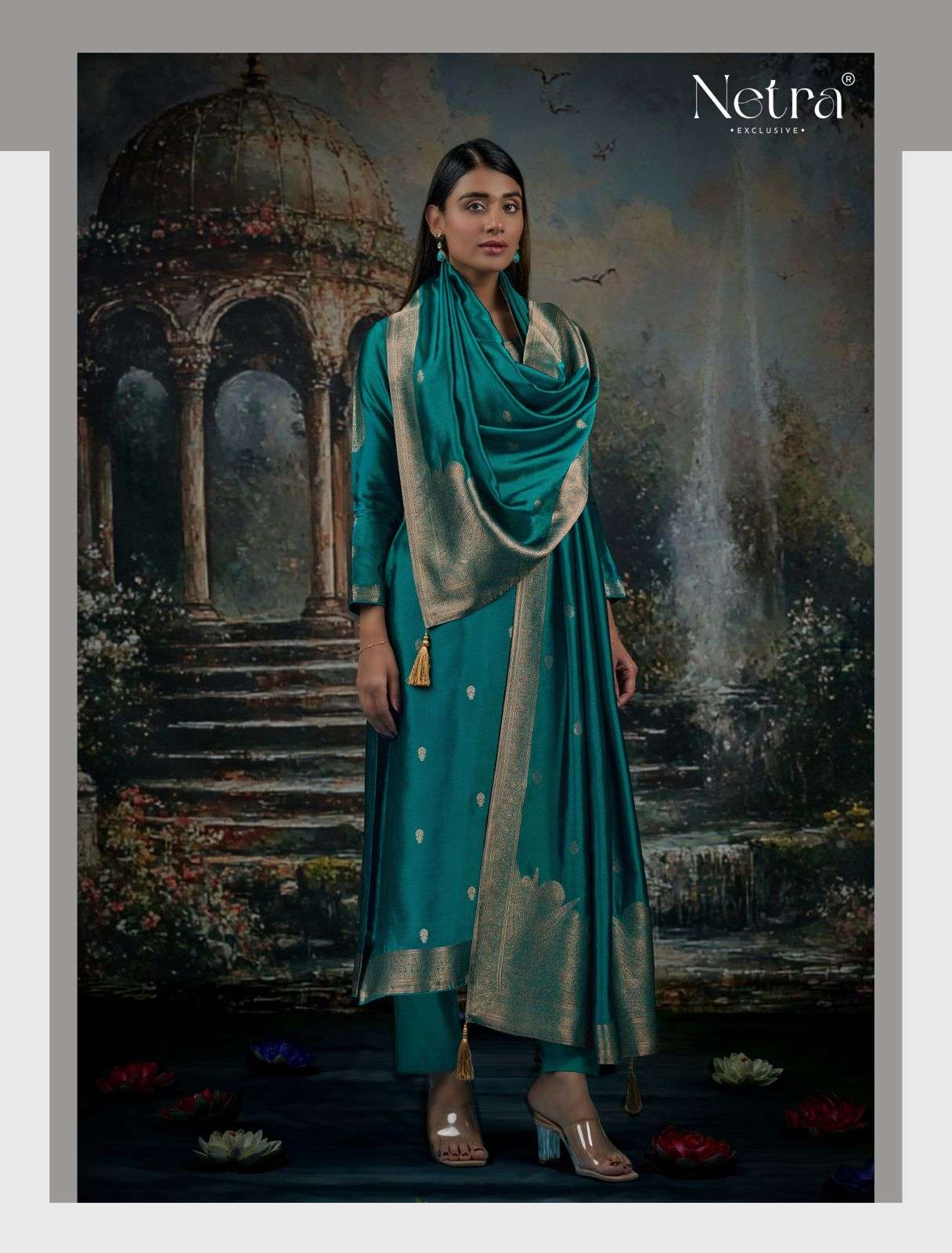 Vrisa Ne C 1001 Netra Premium Viscose Pant Style Suits Exporter Ahmedabad