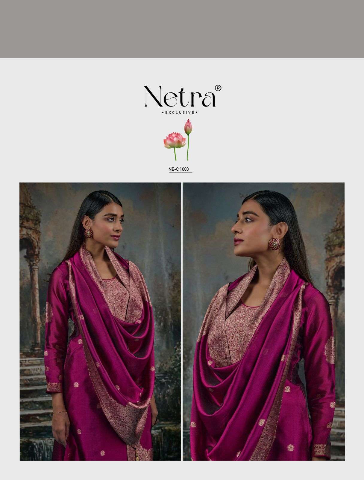 Vrisa Ne C 1001 Netra Premium Viscose Pant Style Suits Exporter Ahmedabad