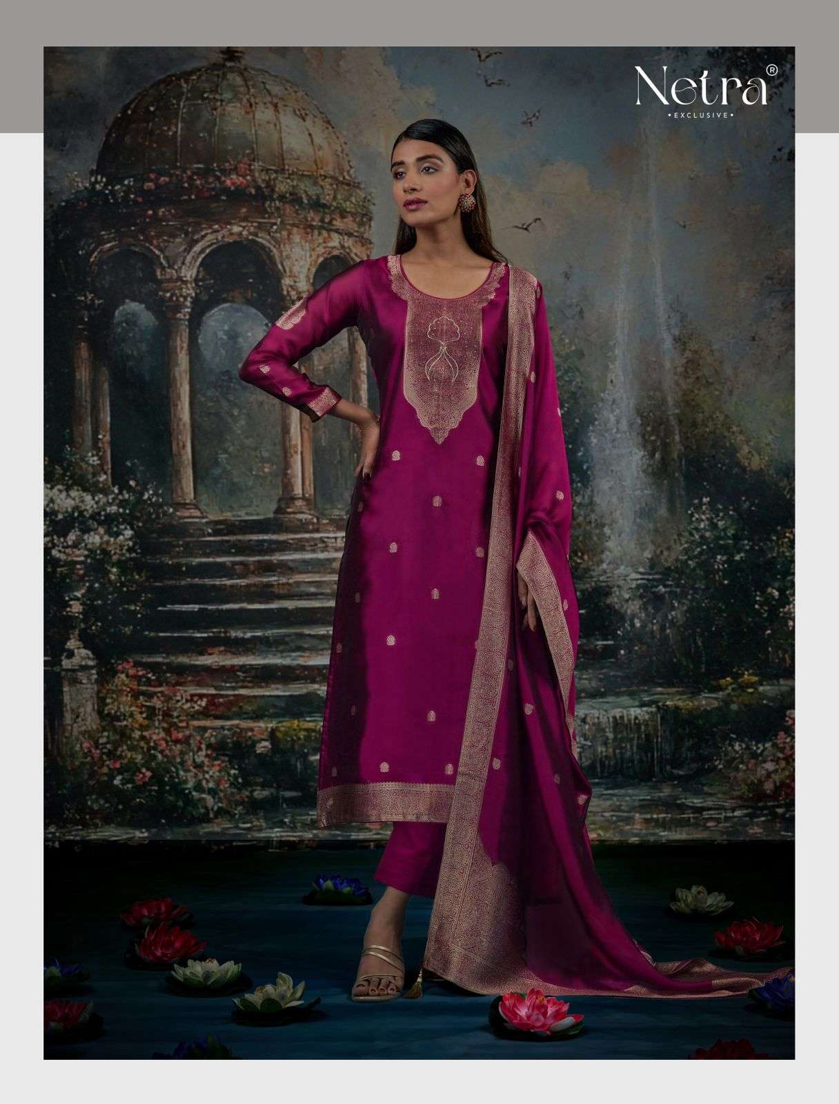 Vrisa Ne C 1001 Netra Premium Viscose Pant Style Suits Exporter Ahmedabad