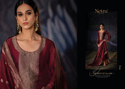 Vrisa Vol 2 Netra Woven Silk Pant Style Suits Wholesale Rate