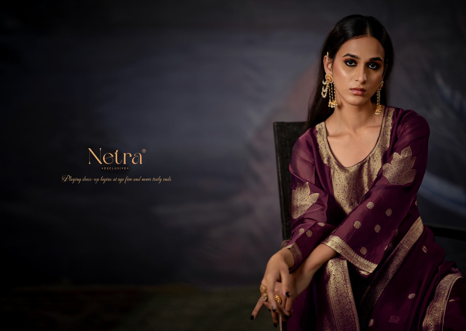 Vrisa Vol 2 Netra Woven Silk Pant Style Suits Wholesale Rate