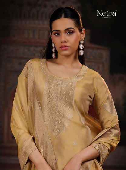 Vrisa Vol 5 Netra Premium Viscose Pant Style Suits Wholesaler Gujarat