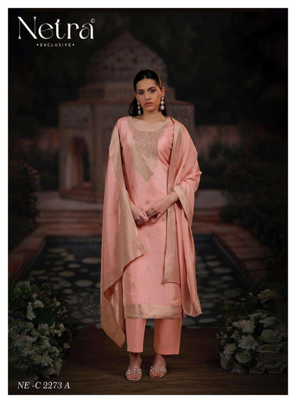 Vrisa Vol 6 Netra Woven Silk Pant Style Suits Supplier India
