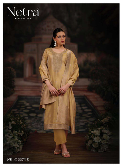 Vrisa Vol 6 Netra Woven Silk Pant Style Suits Supplier India