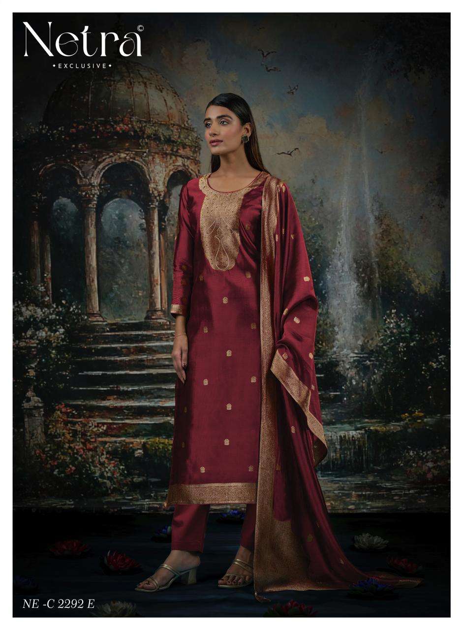 Vrisa Vol 8 Netra Woven Silk Pant Style Suits Wholesaler