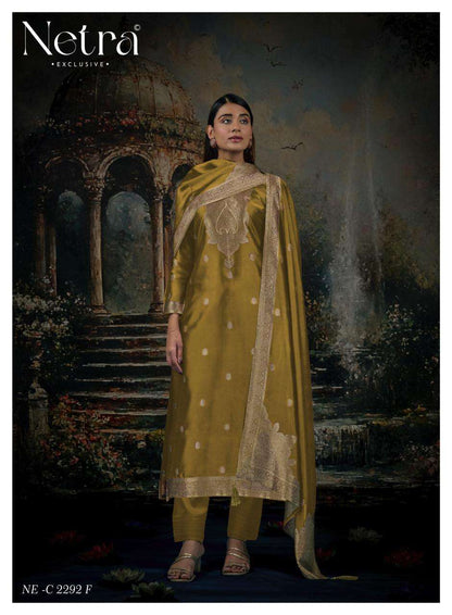 Vrisa Vol 8 Netra Woven Silk Pant Style Suits Wholesaler
