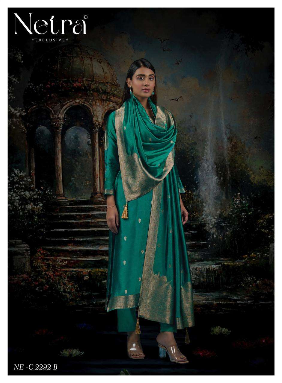 Vrisa Vol 8 Netra Woven Silk Pant Style Suits Wholesaler