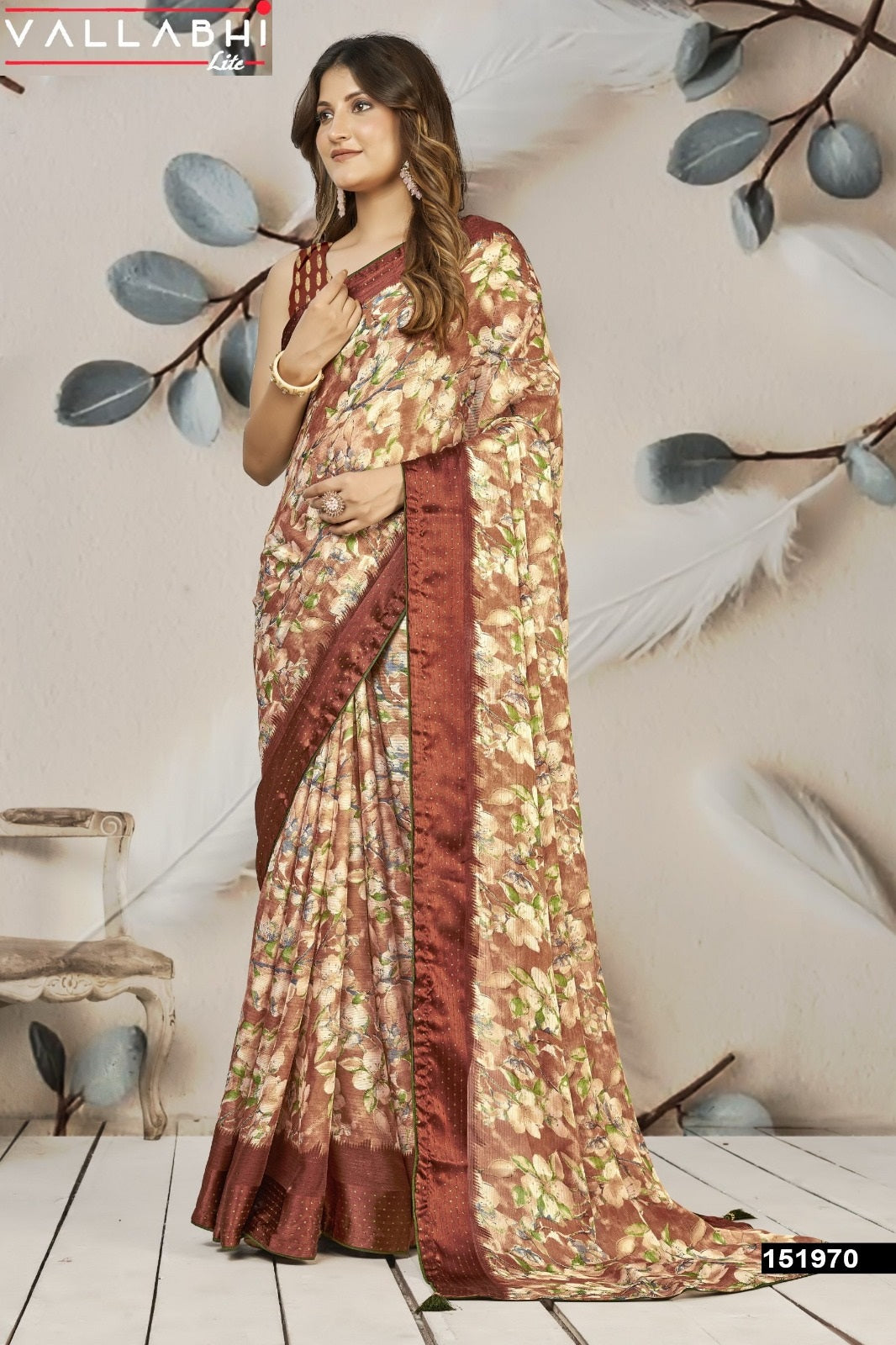 Vrishavi Vallabhi Lite Georgette Sarees Exporter Gujarat