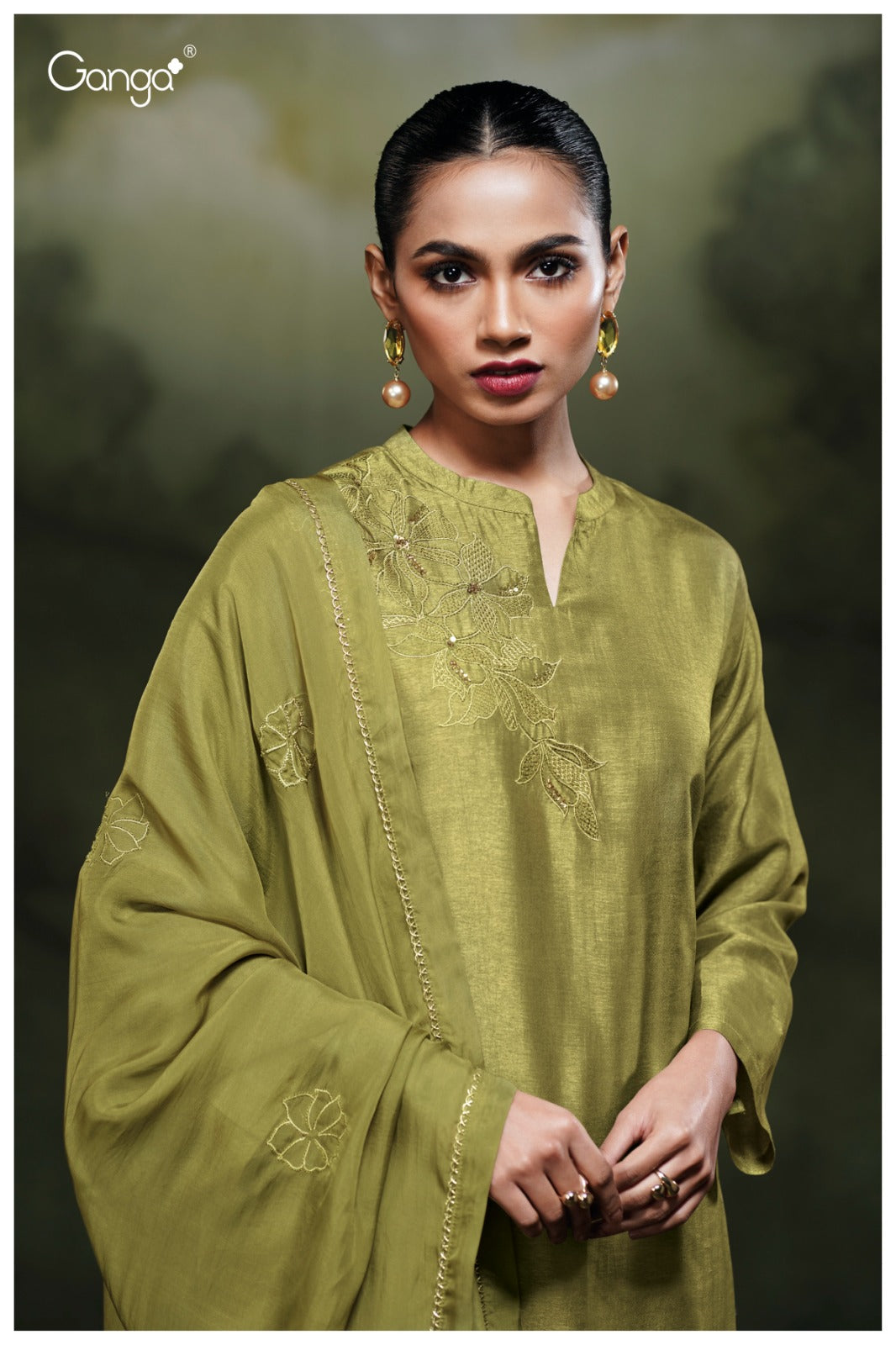 Vrishi 3808 Ganga Premium Bemberg Plazzo Style Suits Supplier India