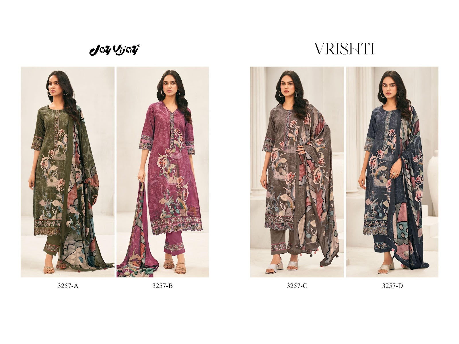 Vrishti Jay Vijay Premium Pant Style Suits Manufacturer India