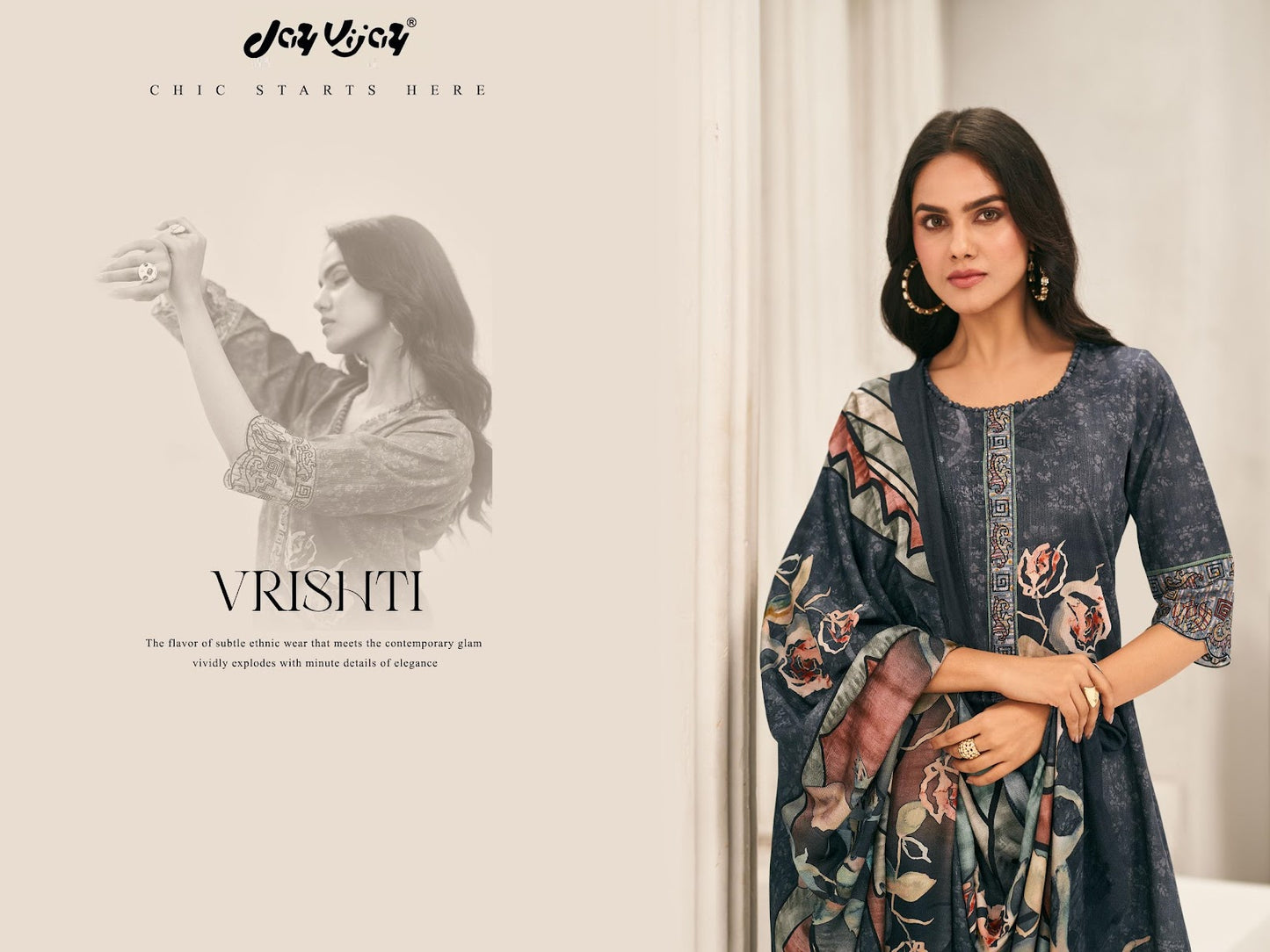 Vrishti Jay Vijay Premium Pant Style Suits Manufacturer India