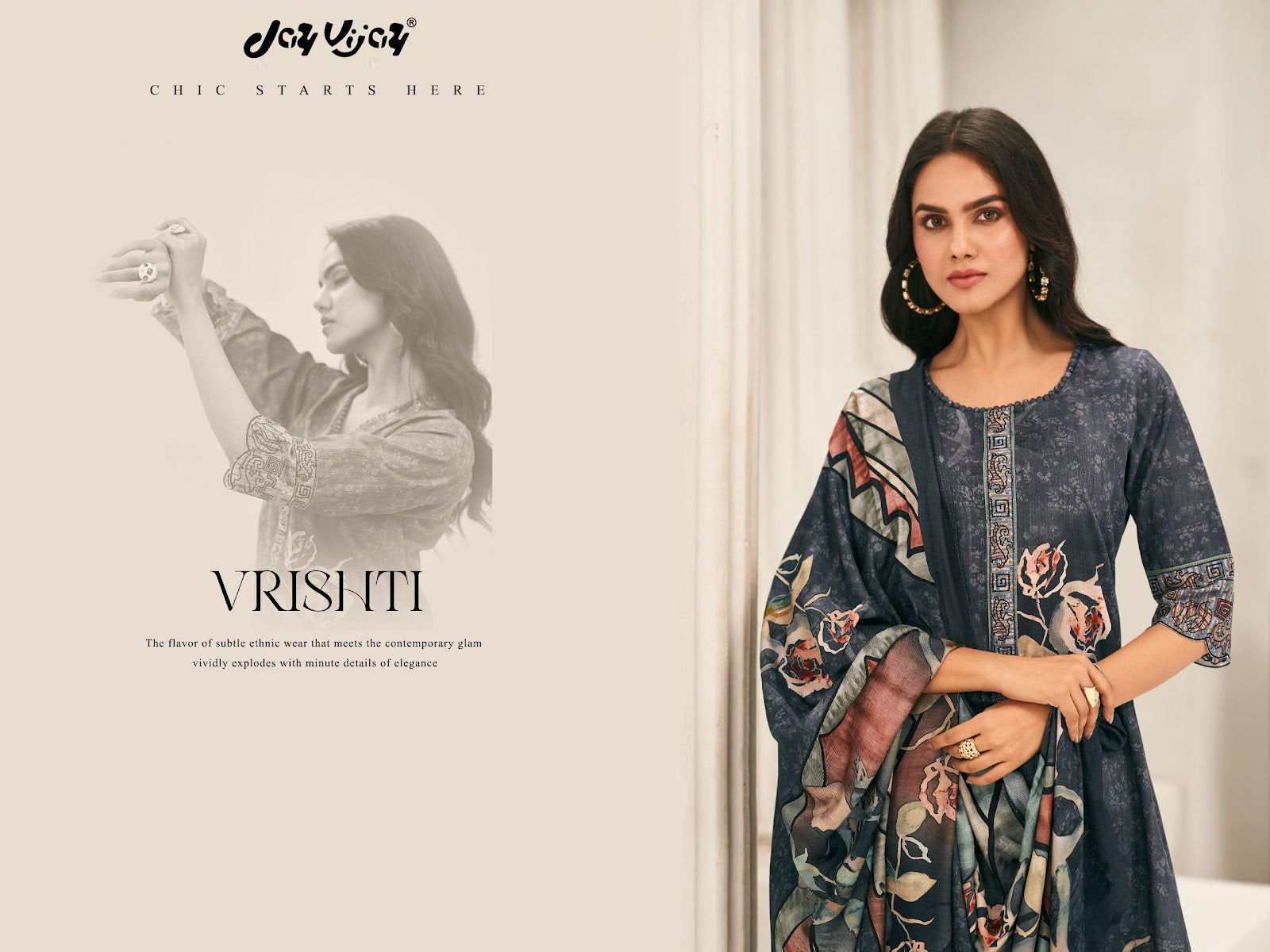 Vrishti Jay Vijay Premium Pant Style Suits Manufacturer India
