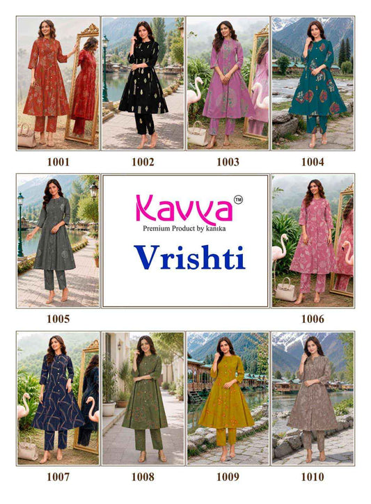 Vrishti Kavya Cotton Co Ord Set Manufacturer India