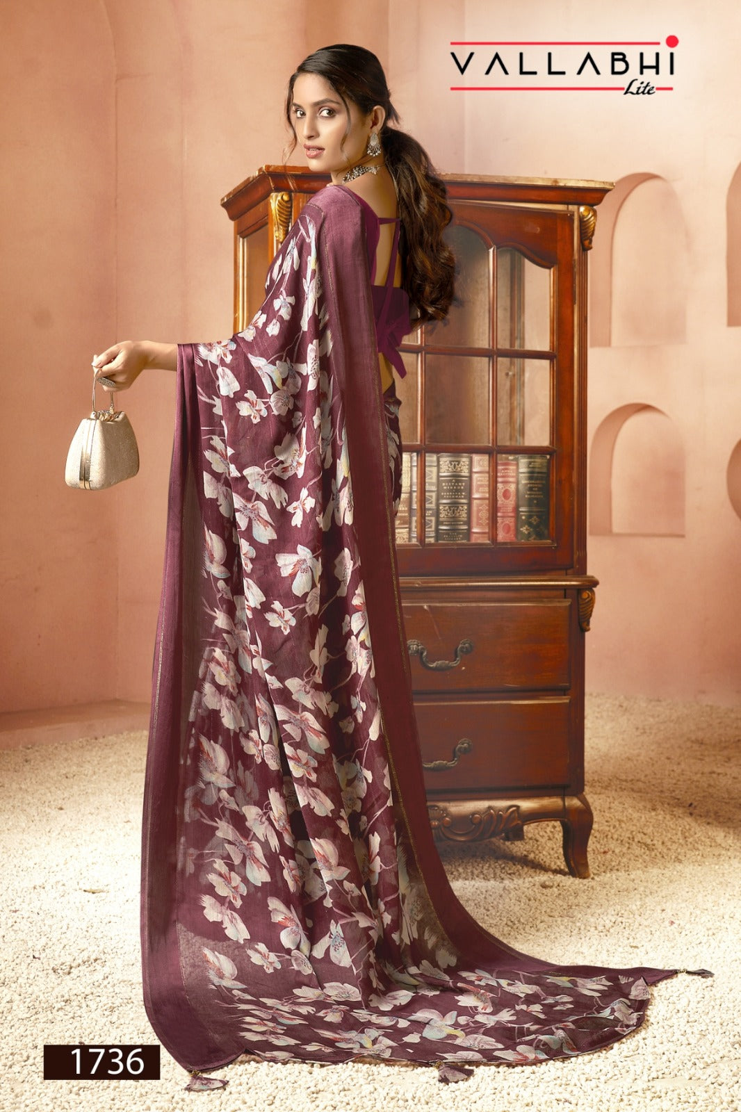 Vrishvi Vol 2 Vallabhi Lite Georgette Sarees Exporter Ahmedabad
