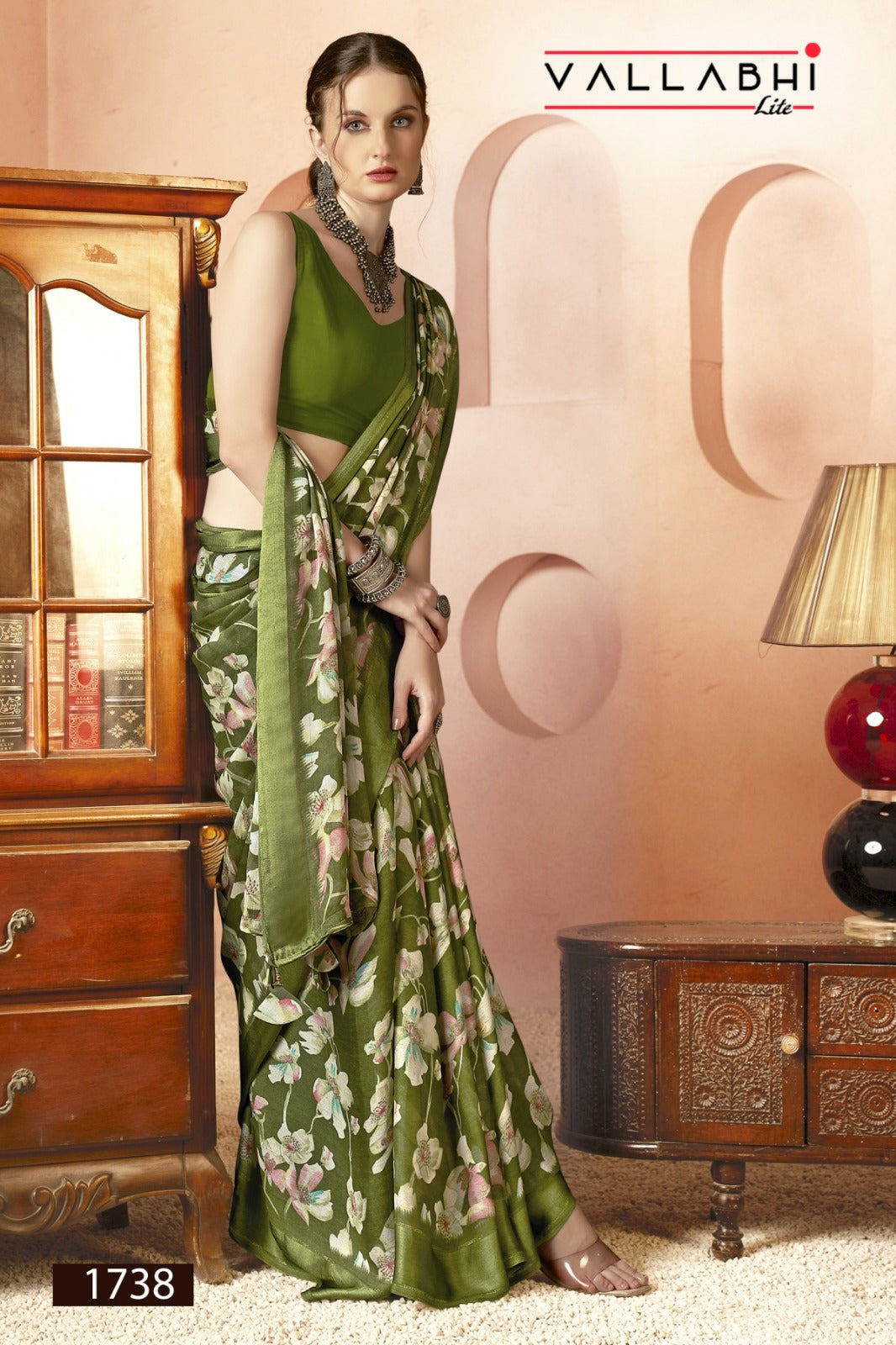 Vrishvi Vol 2 Vallabhi Lite Georgette Sarees Exporter Ahmedabad