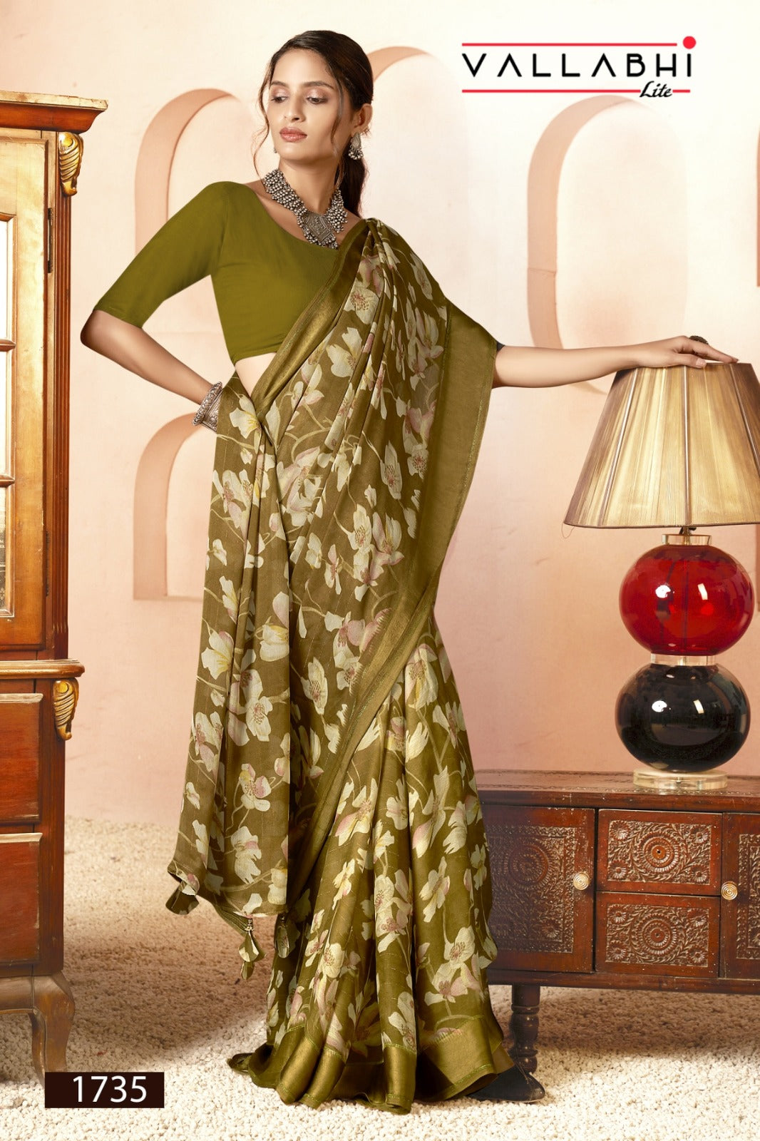 Vrishvi Vol 2 Vallabhi Lite Georgette Sarees Exporter Ahmedabad
