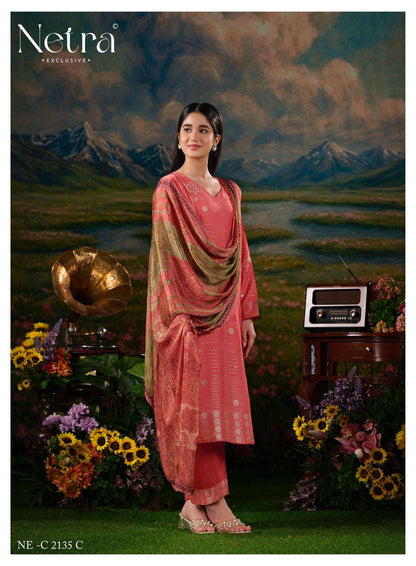 Vristi Netra Bemberg Muslin Pant Style Suits Supplier Gujarat