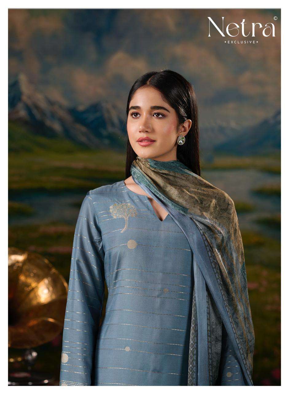 Vristi Netra Bemberg Muslin Pant Style Suits Supplier Gujarat