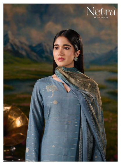 Vristi Netra Bemberg Muslin Pant Style Suits Supplier Gujarat