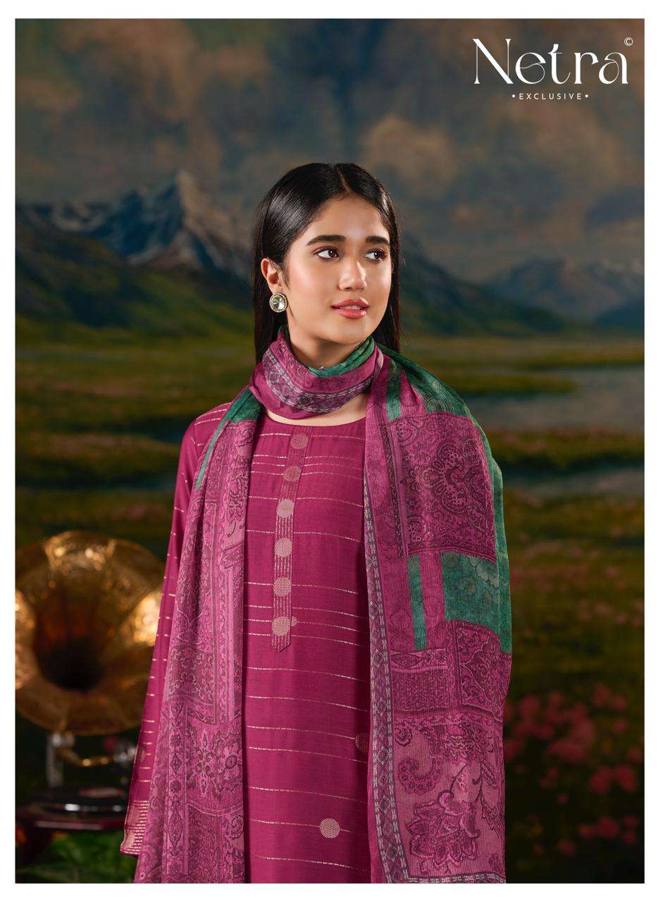 Vristi Netra Bemberg Muslin Pant Style Suits Supplier Gujarat