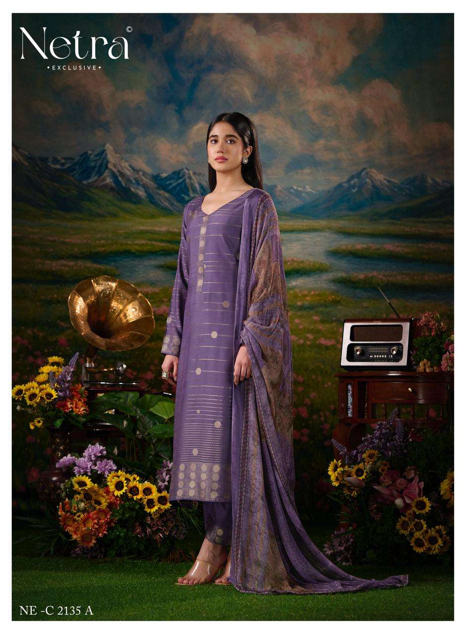 Vristi Netra Bemberg Muslin Pant Style Suits Supplier Gujarat