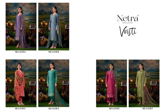 Vristi Netra Bemberg Muslin Pant Style Suits Supplier Gujarat