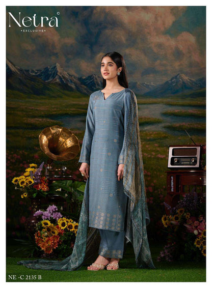 Vristi Netra Bemberg Muslin Pant Style Suits Supplier Gujarat