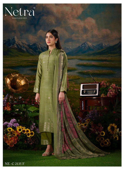 Vristi Netra Bemberg Muslin Pant Style Suits Supplier Gujarat
