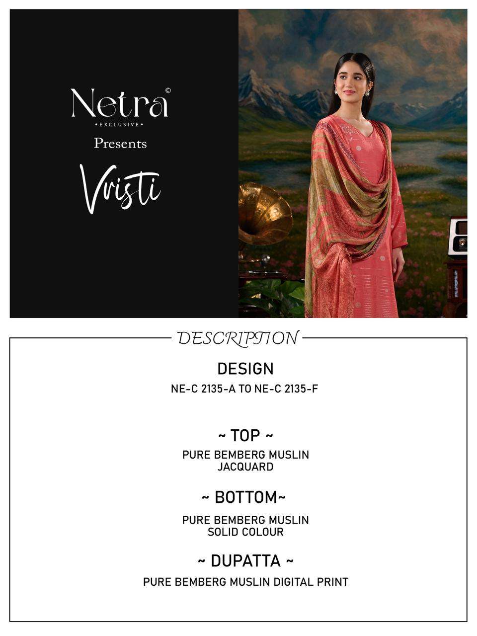 Vristi Netra Bemberg Muslin Pant Style Suits Supplier Gujarat