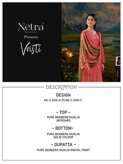 Vristi Netra Bemberg Muslin Pant Style Suits Supplier Gujarat