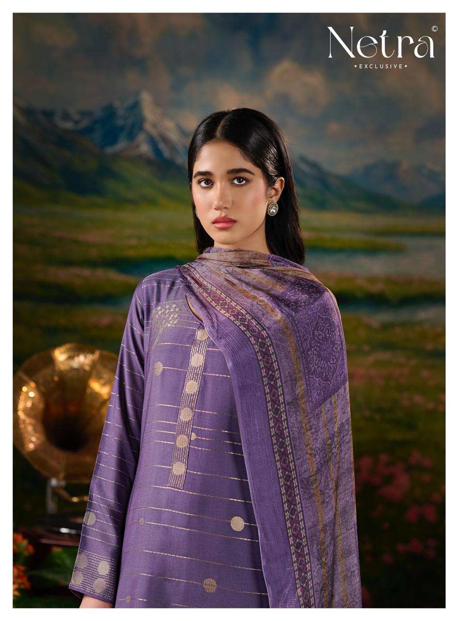 Vristi Netra Bemberg Muslin Pant Style Suits Supplier Gujarat