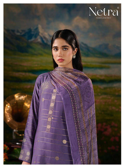 Vristi Netra Bemberg Muslin Pant Style Suits Supplier Gujarat