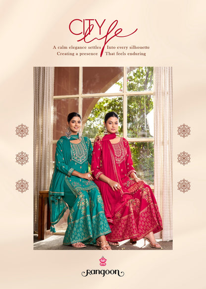 Vriti Rangoon Rayon Readymade Plazzo Style Suits Wholesale Price