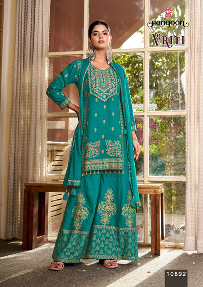 Vriti Rangoon Rayon Readymade Plazzo Style Suits Wholesale Price