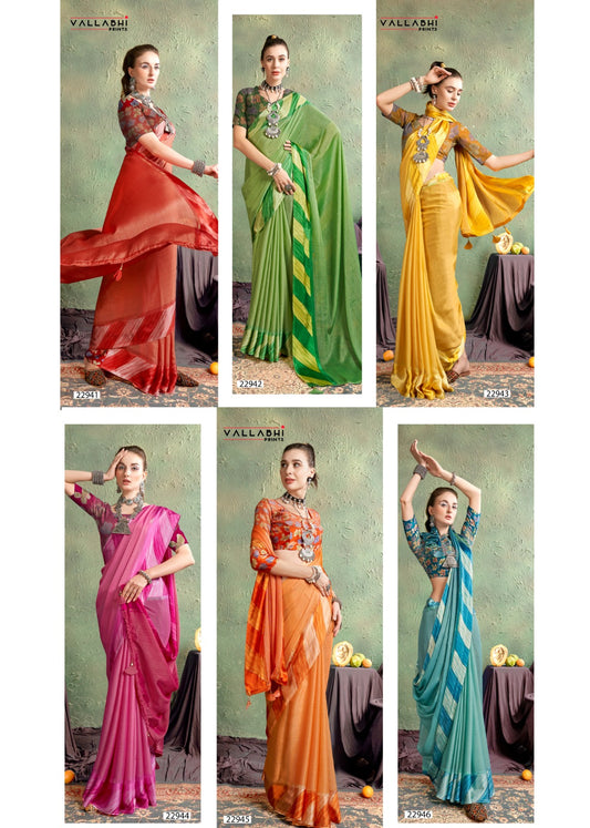 Vritti Vallabhi Prints Brasso Sarees Supplier